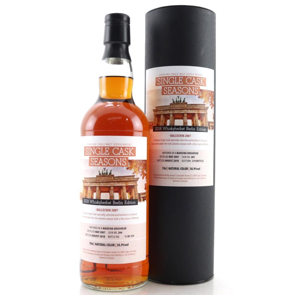 Ballechin 2007 Signatory Vintage / Whiskyherbst 2018