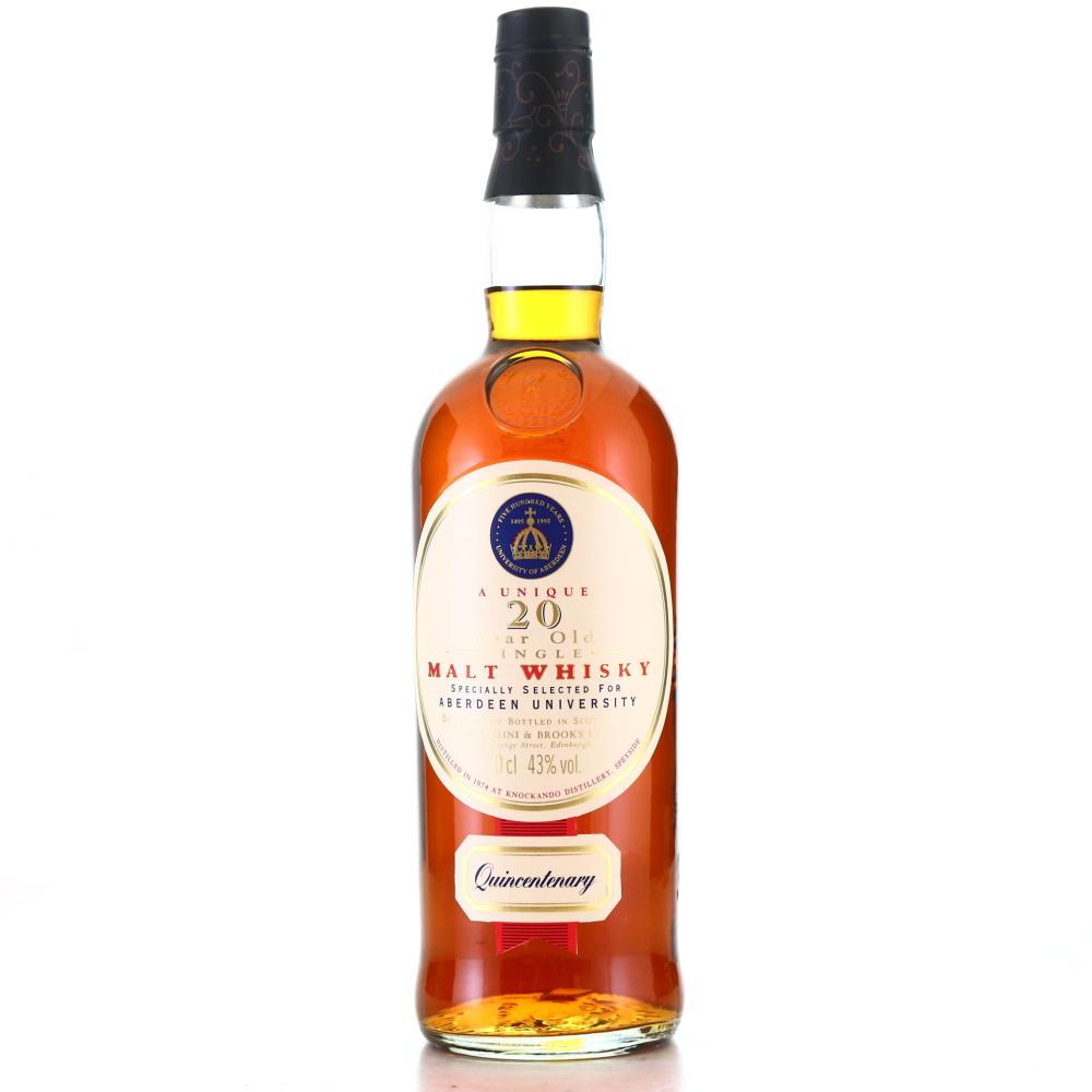 Knockando 1974 Aberdeen University Quincentenary 20 Year Old