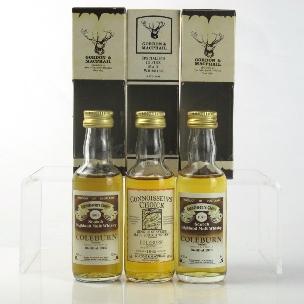Coleburn Gordon and MacPhail Miniature Selection 3 x 5cl