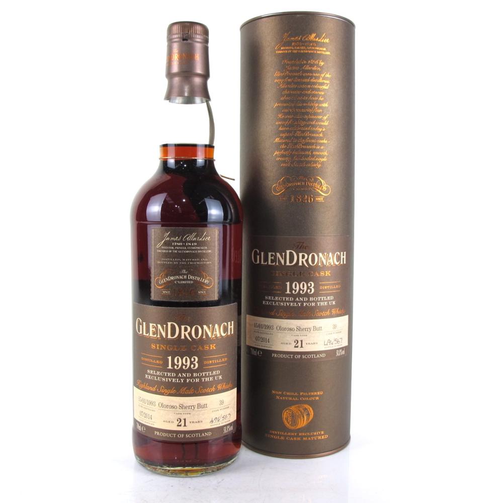 Glendronach 1993 21 Year Old Cask #39