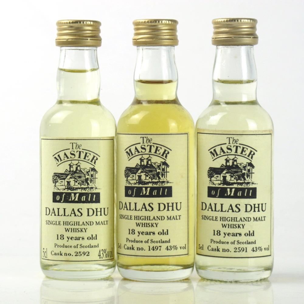Dallas Dhu 18 Year Old Master of Malt Miniature Selection 3 x 5cl