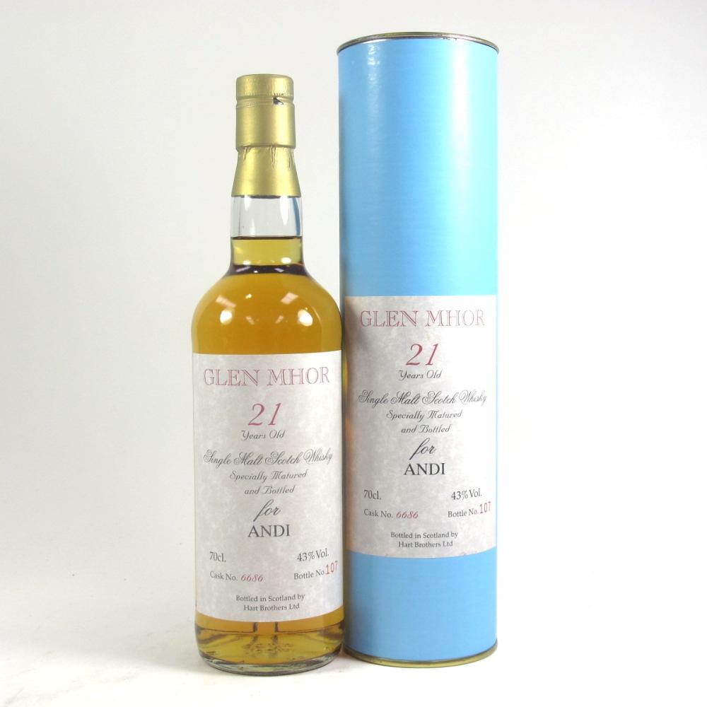 Glen Mhor Hart Brothers 21 Year Old single Cask / For ANDI