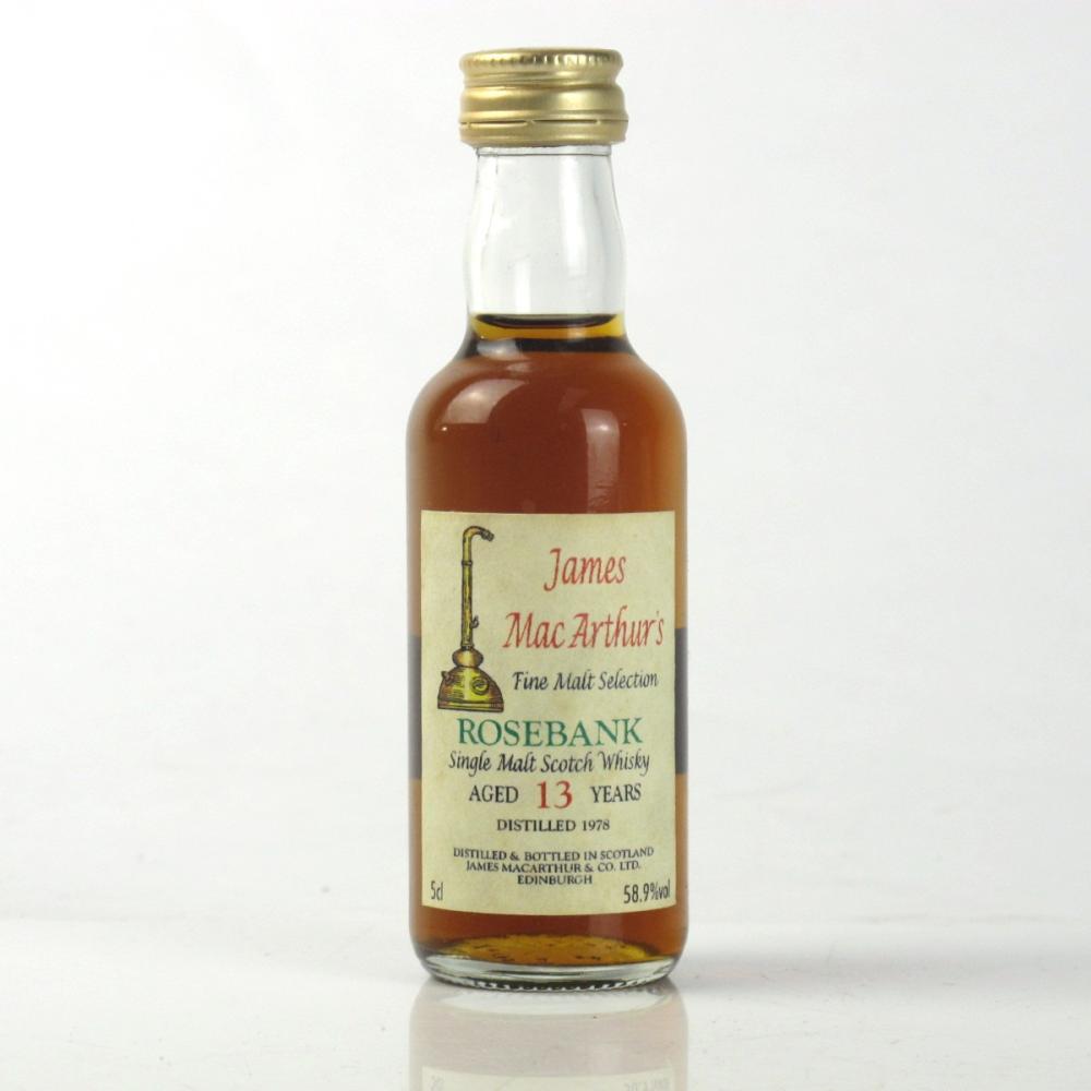 Rosebank 1978 James MacArthur's 13 Year Old Miniature 5cl 