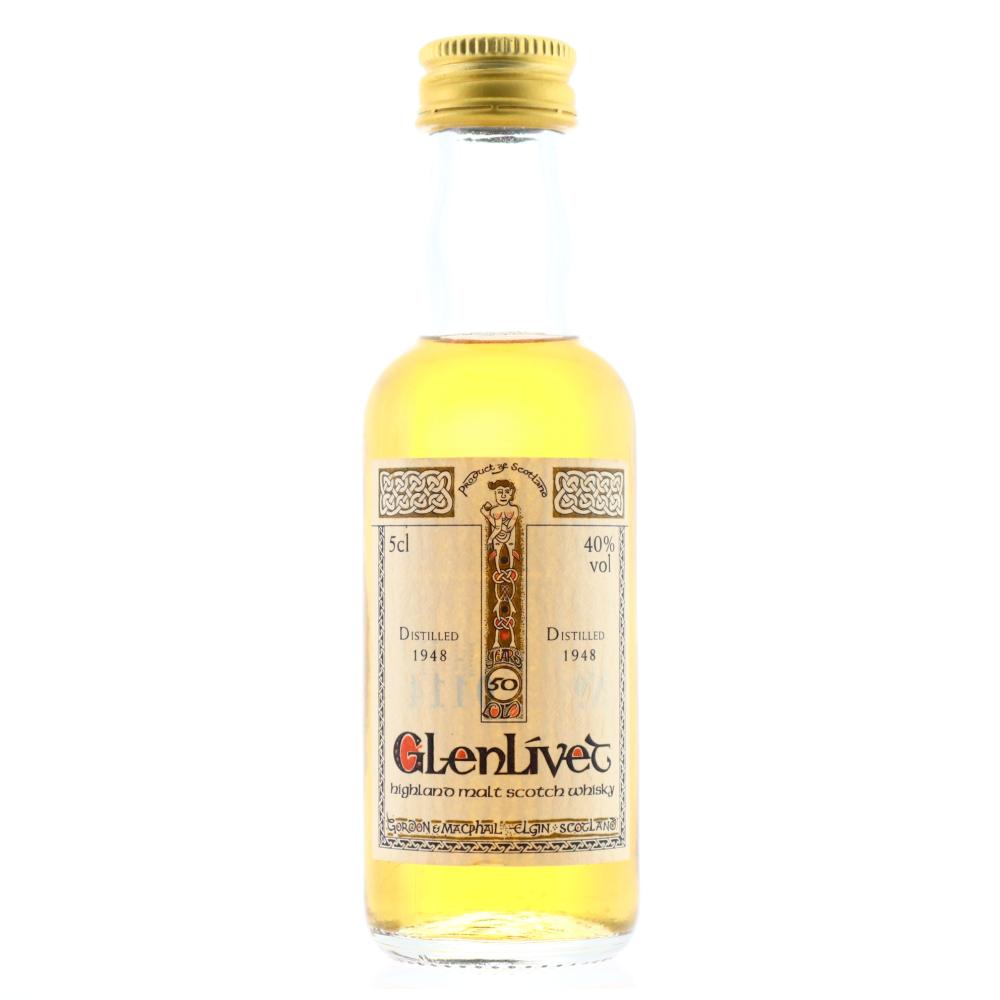 Glenlivet 1948 Gordon and MacPhail 50 Year Old 'Book of Kells' Miniature 5cl