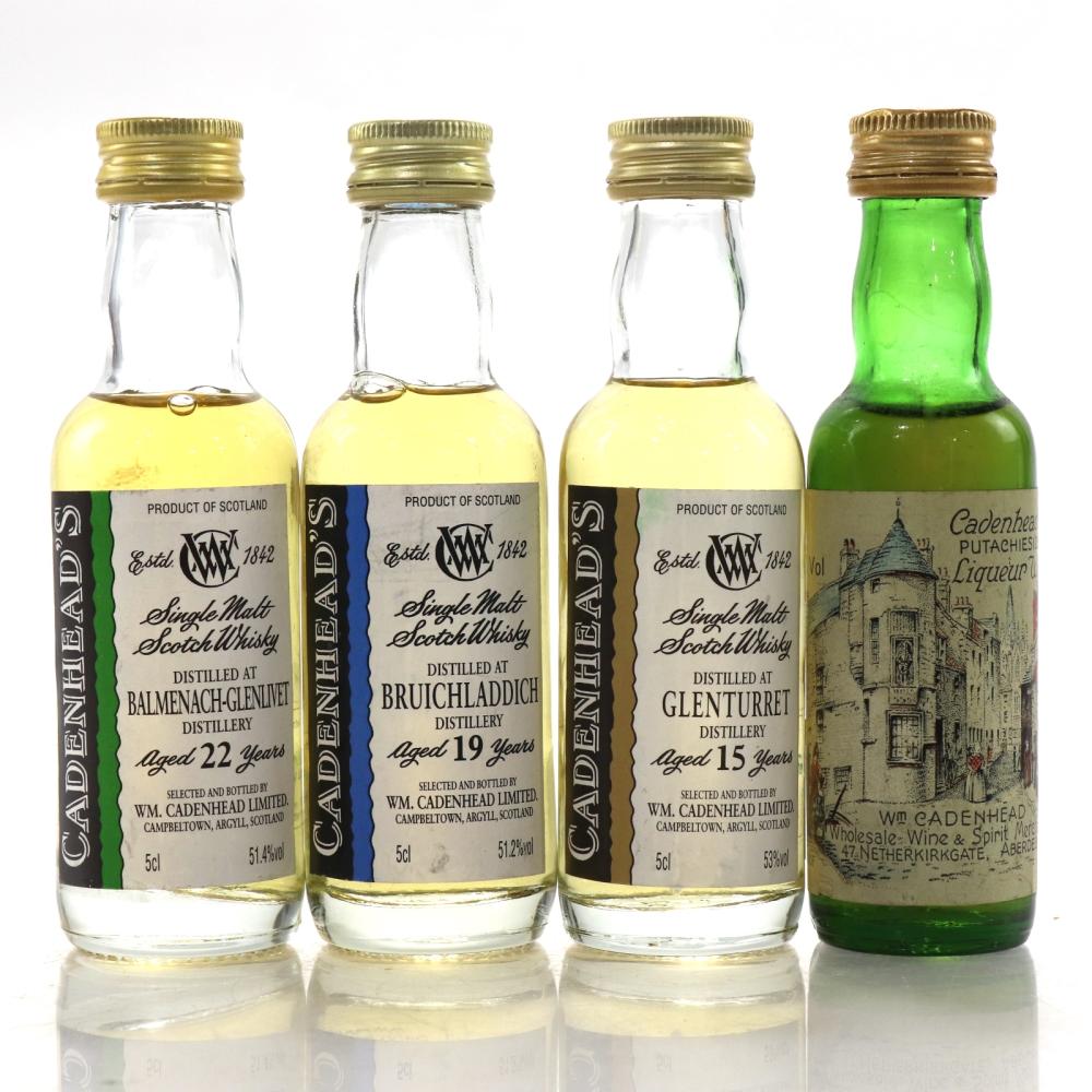 Cadenhead's Miniature Selection 4 x 5cl / including Bruichladdich 19 Year Old