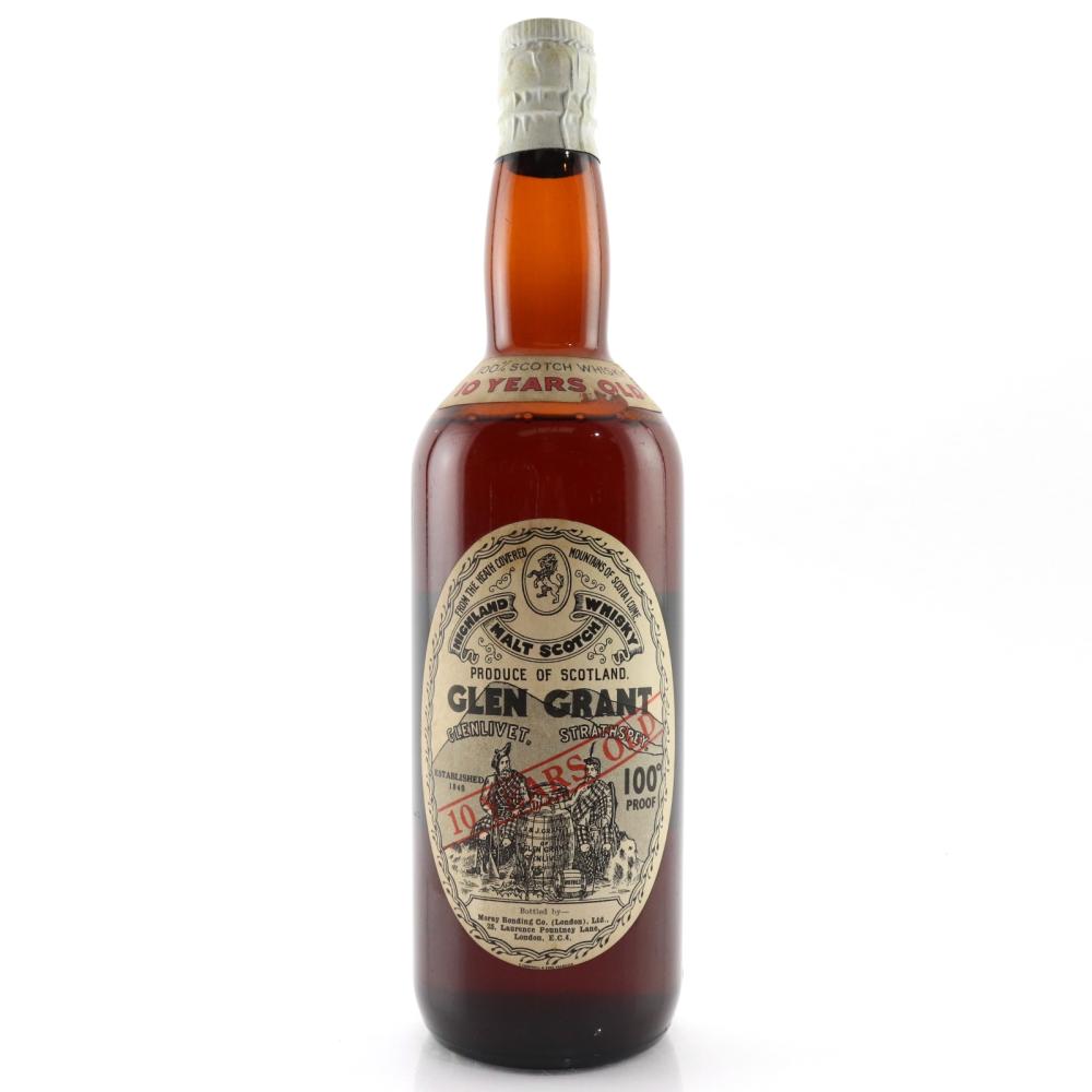 Glen Grant 10 Year Old 100 Proof 1950s