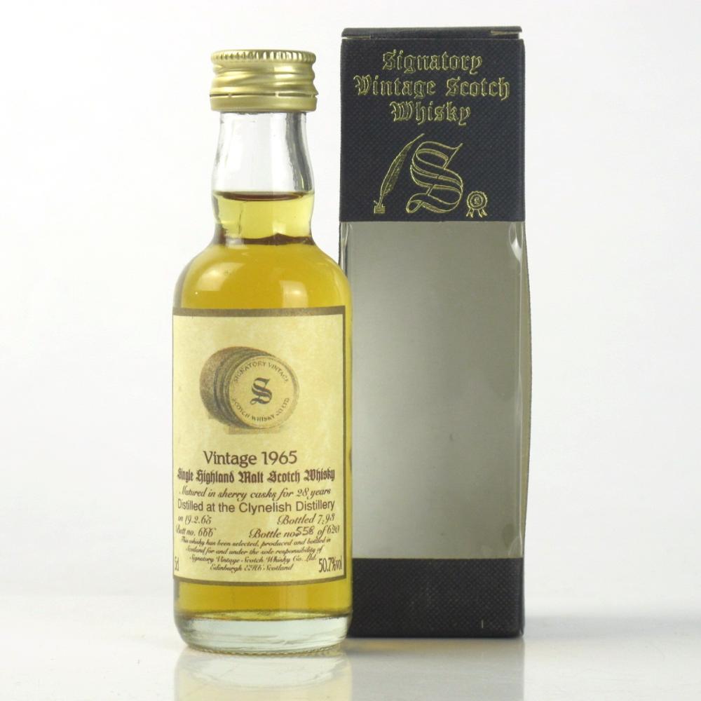 Clynelish 1965 Cadenhead's 28 Year Old Miniature 5cl