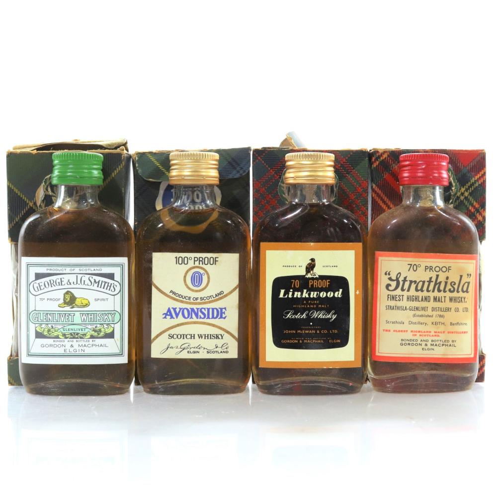 Gordon and MacPhail Miniature Selection x 4 1970s / includes Glenlivet