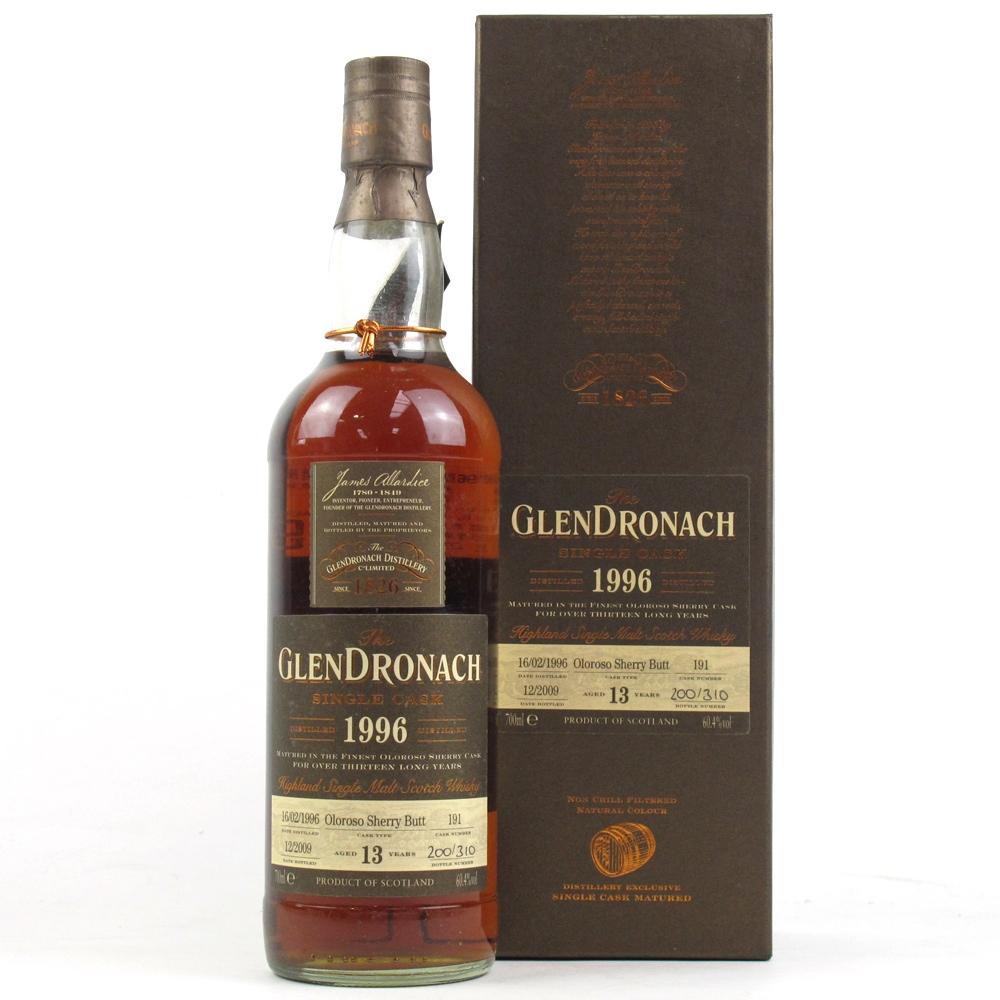 Glendronach 1996 Single Cask 13 Year Old #191