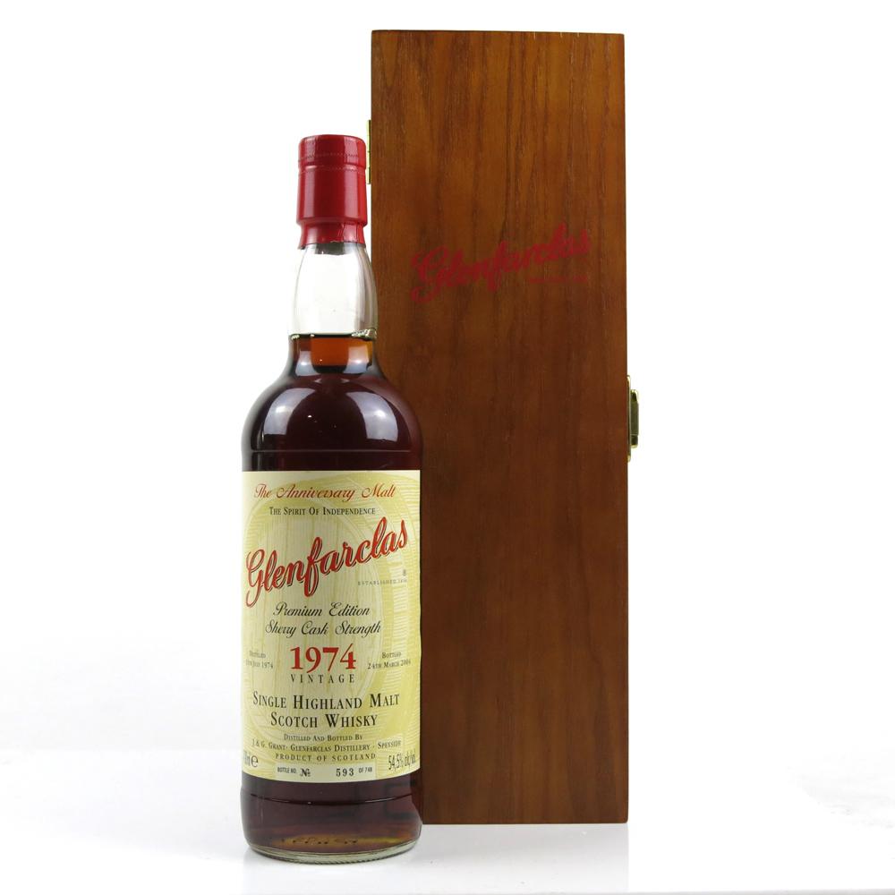 Glenfarclas 1974 Annviersary Malt Single Cask Wooden Box
