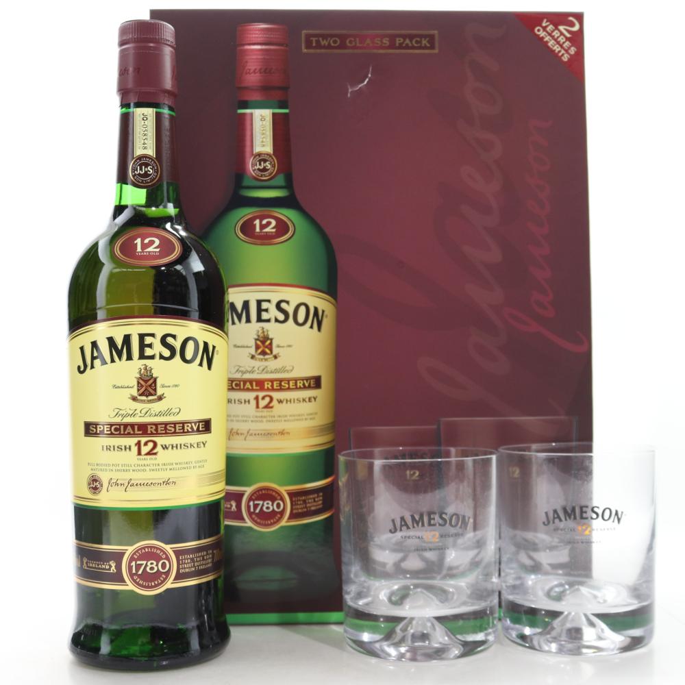 Jameson 12 Year Old Special Reserve / with 2 x Glasses