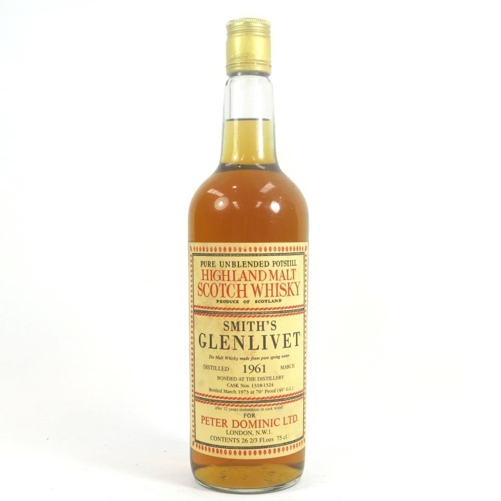 Glenlivet 1961 Smith's 12 Year Old / Peter Dominic Ltd 