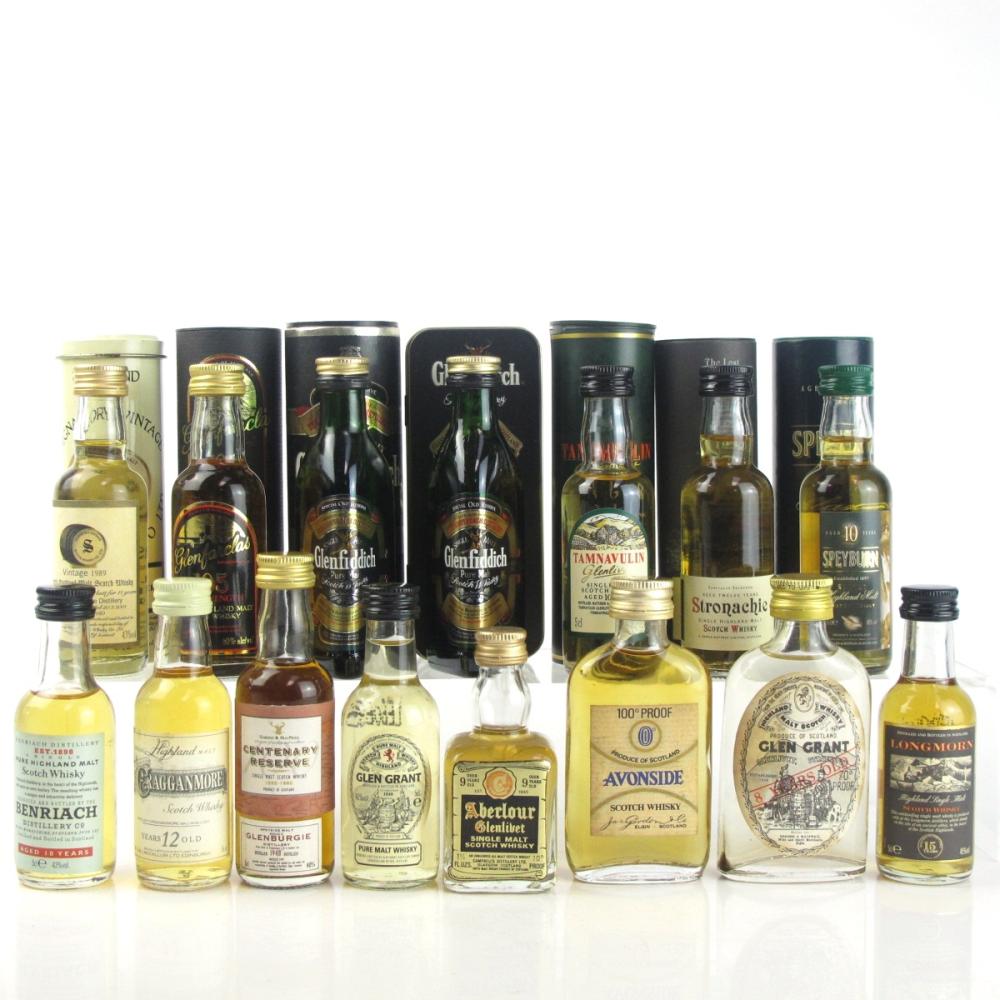 Miscellaneous Speyside Malt Miniature Selection 15 x 5cl / Including 1948 Glenburgie