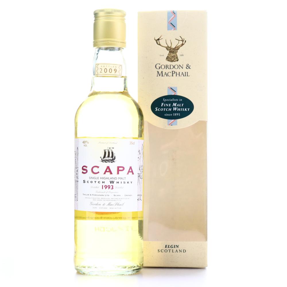 Scapa 1993 Gordon and MacPhail bottled 2009 35cl