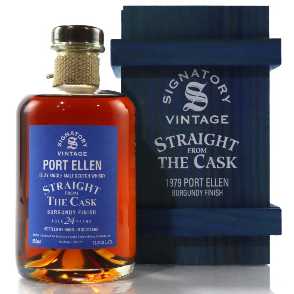 Port Ellen 1979 Signatory Vintage 24 Year Old Burgundy Finish