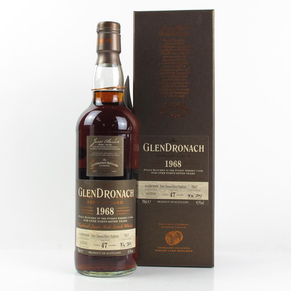 Glendronach 1968 PX Sherry 47 Year Old Single Cask #5837