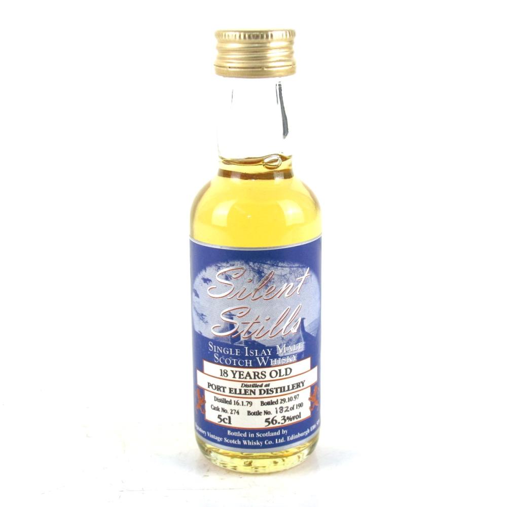 Port Ellen 1979 Signatory Vintage 18 Year Old 5cl Miniature / Silent Stills
