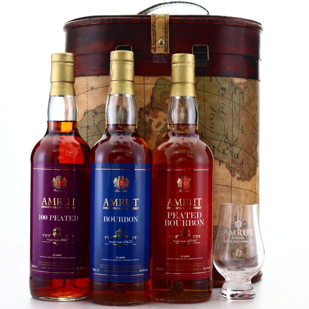 Amrut The Trilogy Gift Pack 3 x 70cl / LMDW