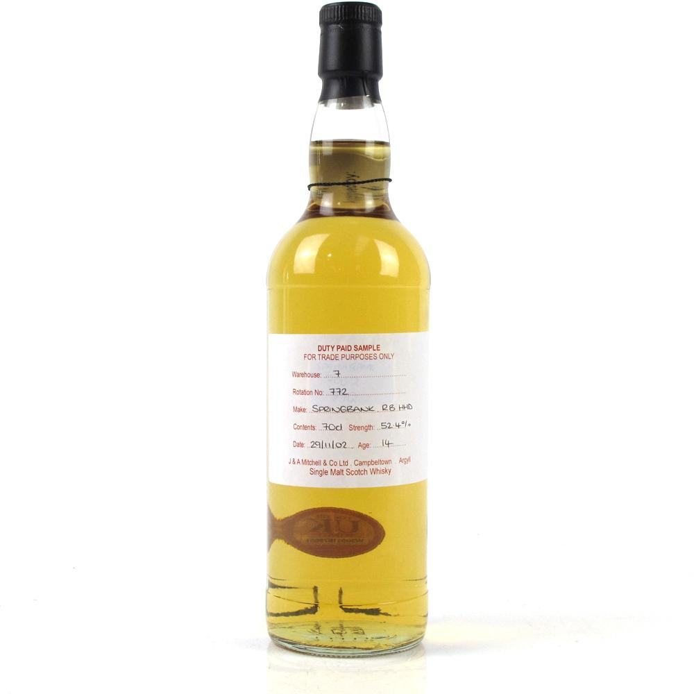 Springbank 2002 Duty Paid Sample 14 Year Old / Bourbon Hogshead