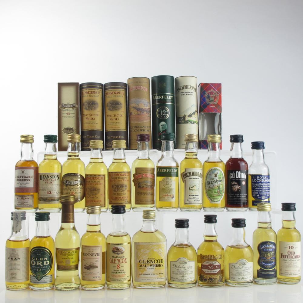 Miscellaneous Highland Malt Miniature Selection 22 x 5cl