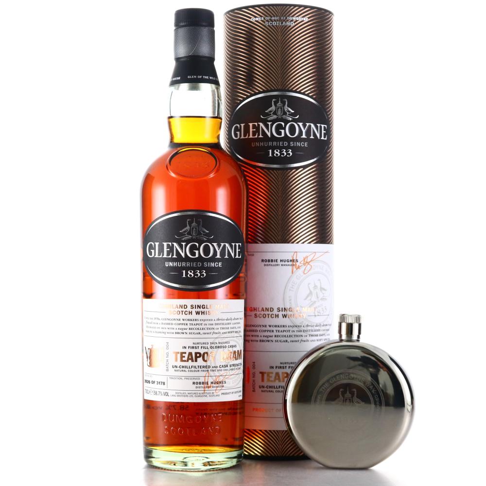 Glengoyne Teapot Dram Batch #4 with Hip Flask