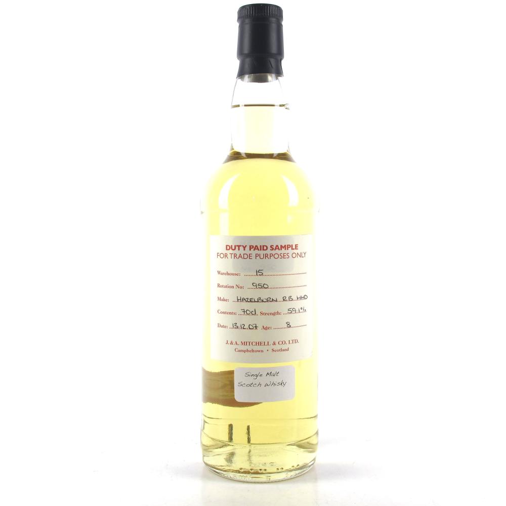 Hazelburn 2007 Duty Paid Sample 8 Year Old