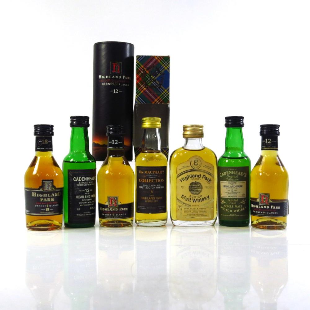 Highland Park Miniature Selection x 7 / includes 18 Year Old