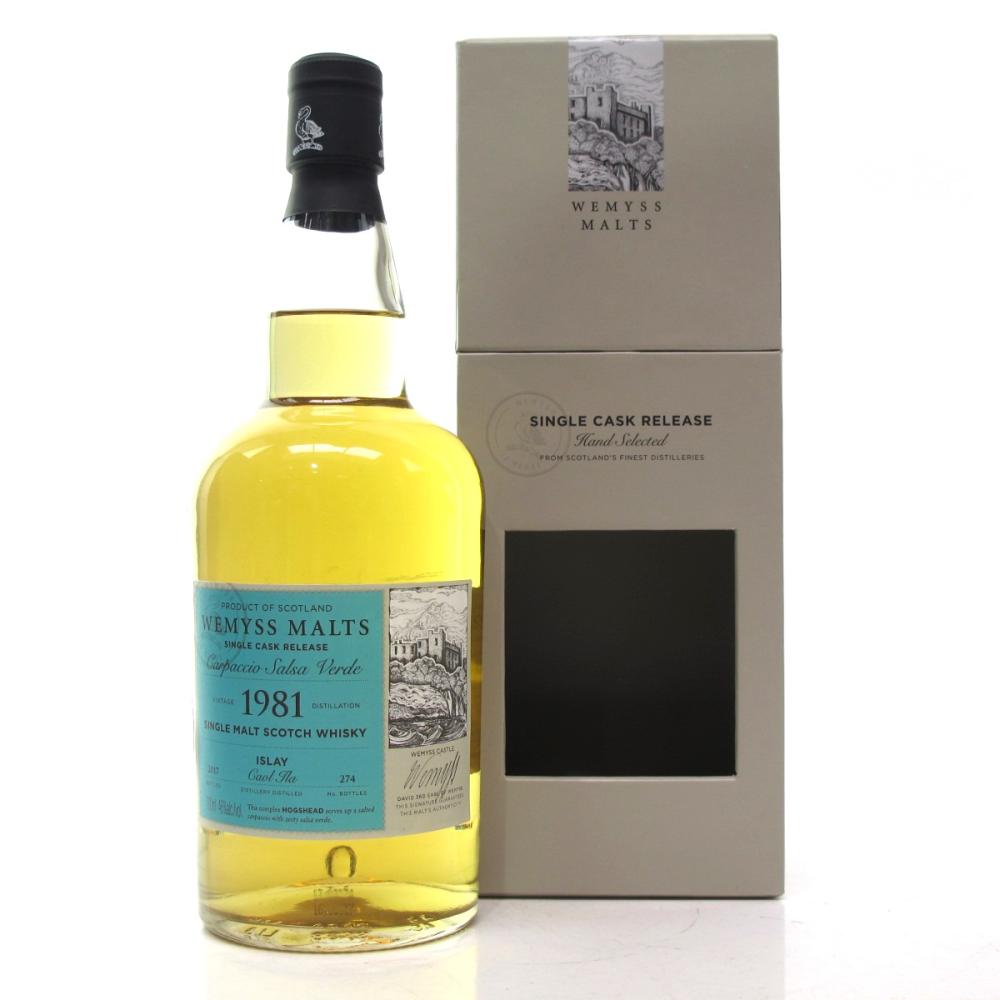 Caol Ila 1981 Wemyss Malts / Carpaccio Salsa Verde