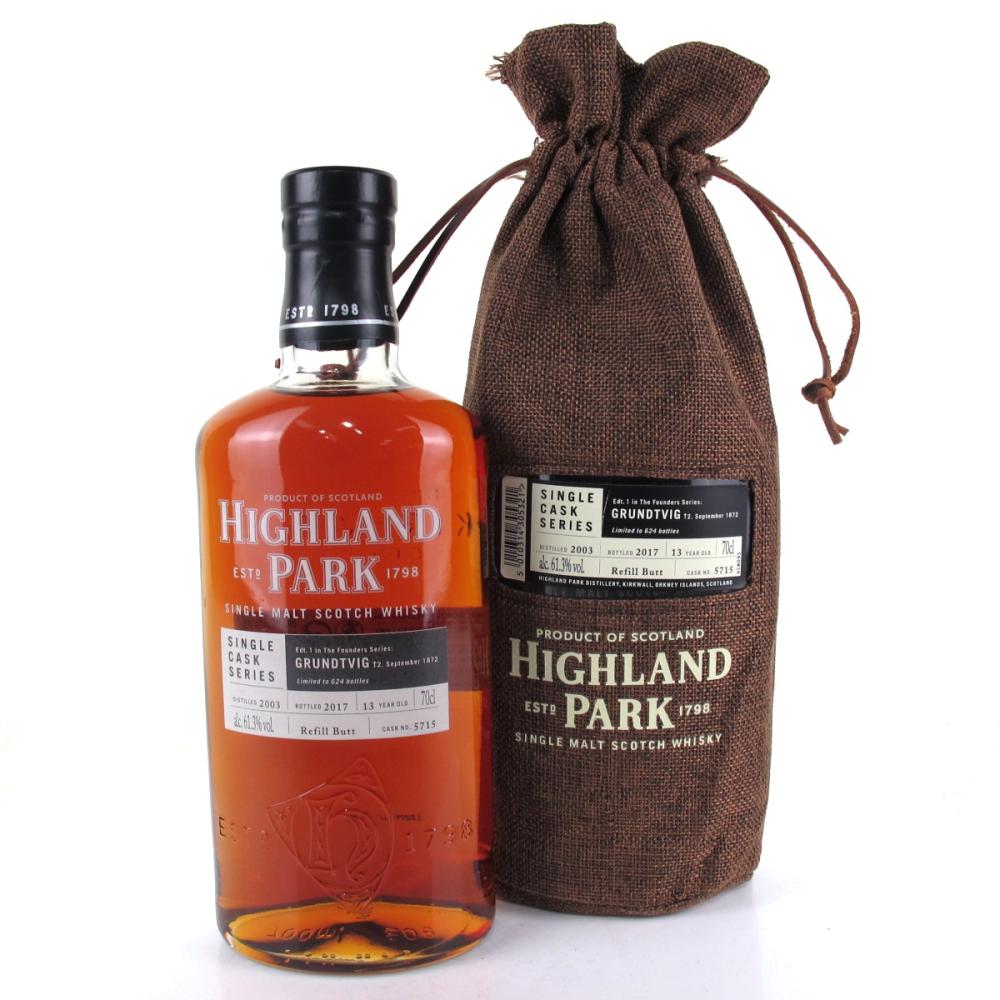 Highland Park 2003 Founders Series Edt. 1 13 Year Old #5715 / Grundtvig