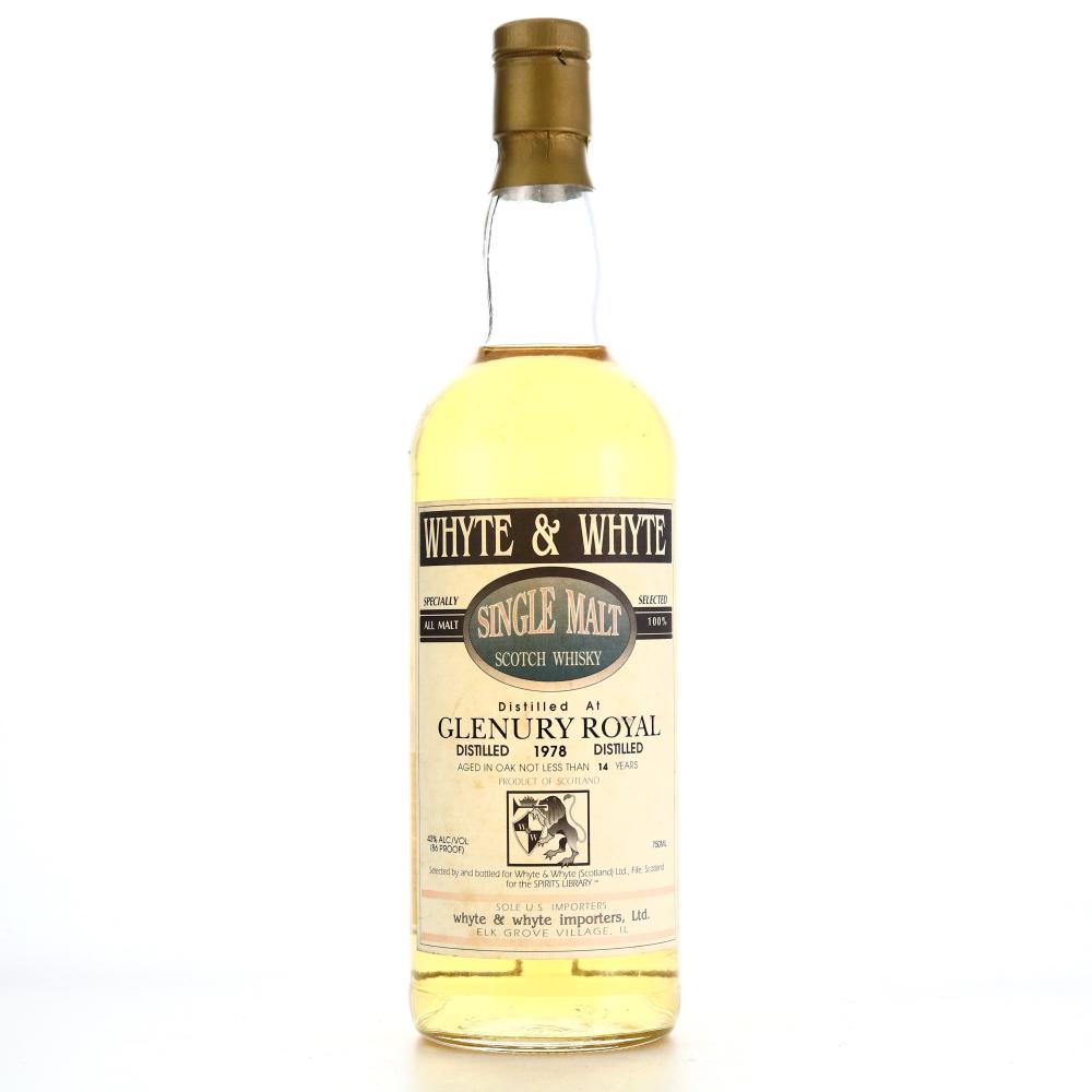 Glenury Royal 1978 Whyte and Whyte 14 Year Old 75cl US Import / Spirits Library