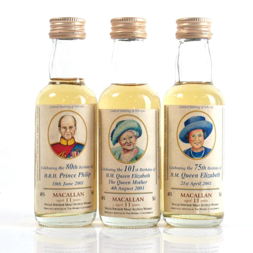 Macallan 11 Year Old Whisky Connoisseur Royal Mini Selection 3 x 5cl