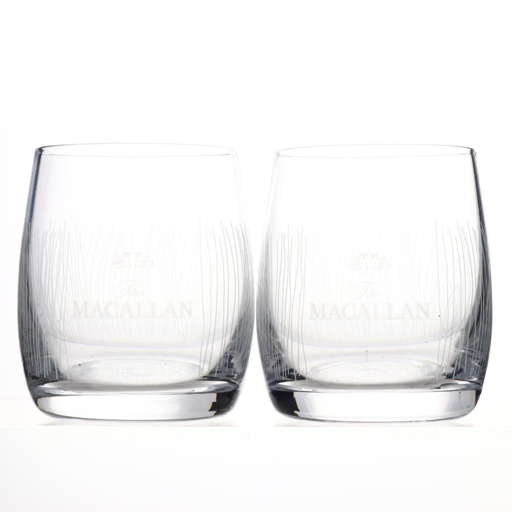 Macallan Branded Tumbler Glasses x 2