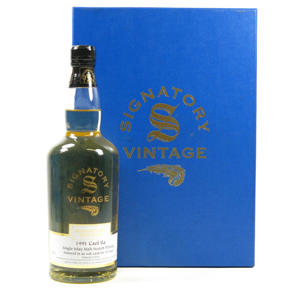 Caol Ila 1991 Signatory Vintage 10 Year Old / Gift Pack