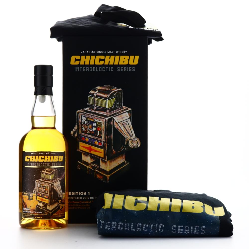 Chichibu 2012 Single Ex-Peated Bourbon Cask #2112 / Intergalactic Edition 1 - with Tote Bag & T-Shirt