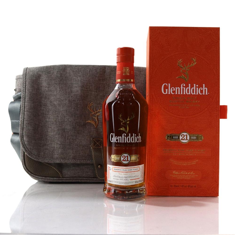 Glenfiddich 21 Year Old Reserva / Rum Cask Finish - with Messenger Bag