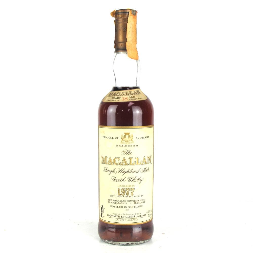 Macallan 18 Year Old 1977 / Giovinetti Import