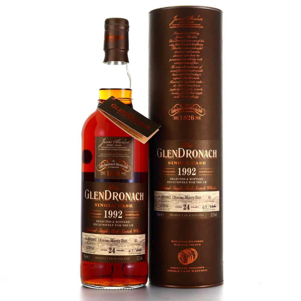 Glendronach 1992 Single Oloroso Cask 24 Year Old #43 / UK Exclusive