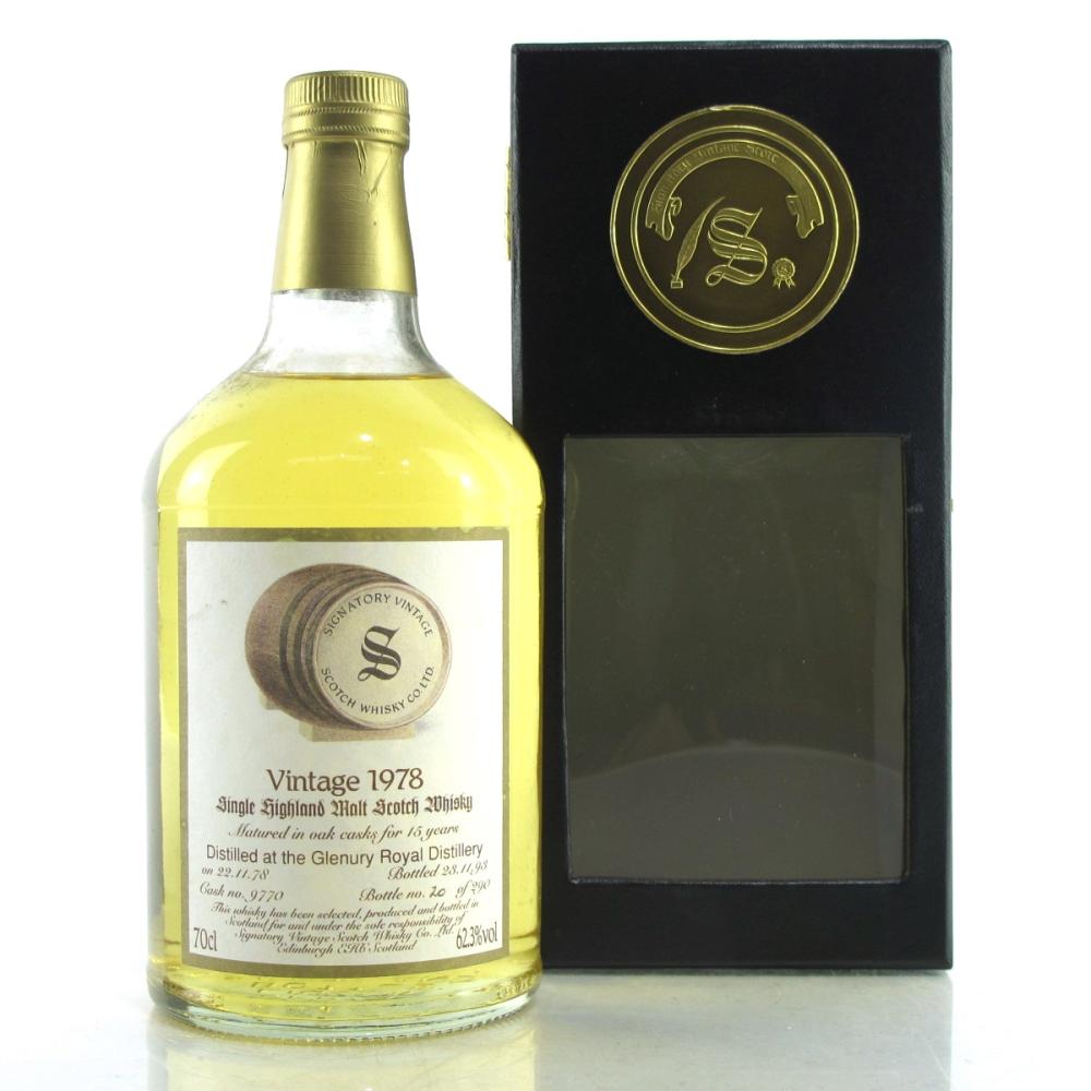 Glenury 1978 Signatory Vintage 15 Year Old