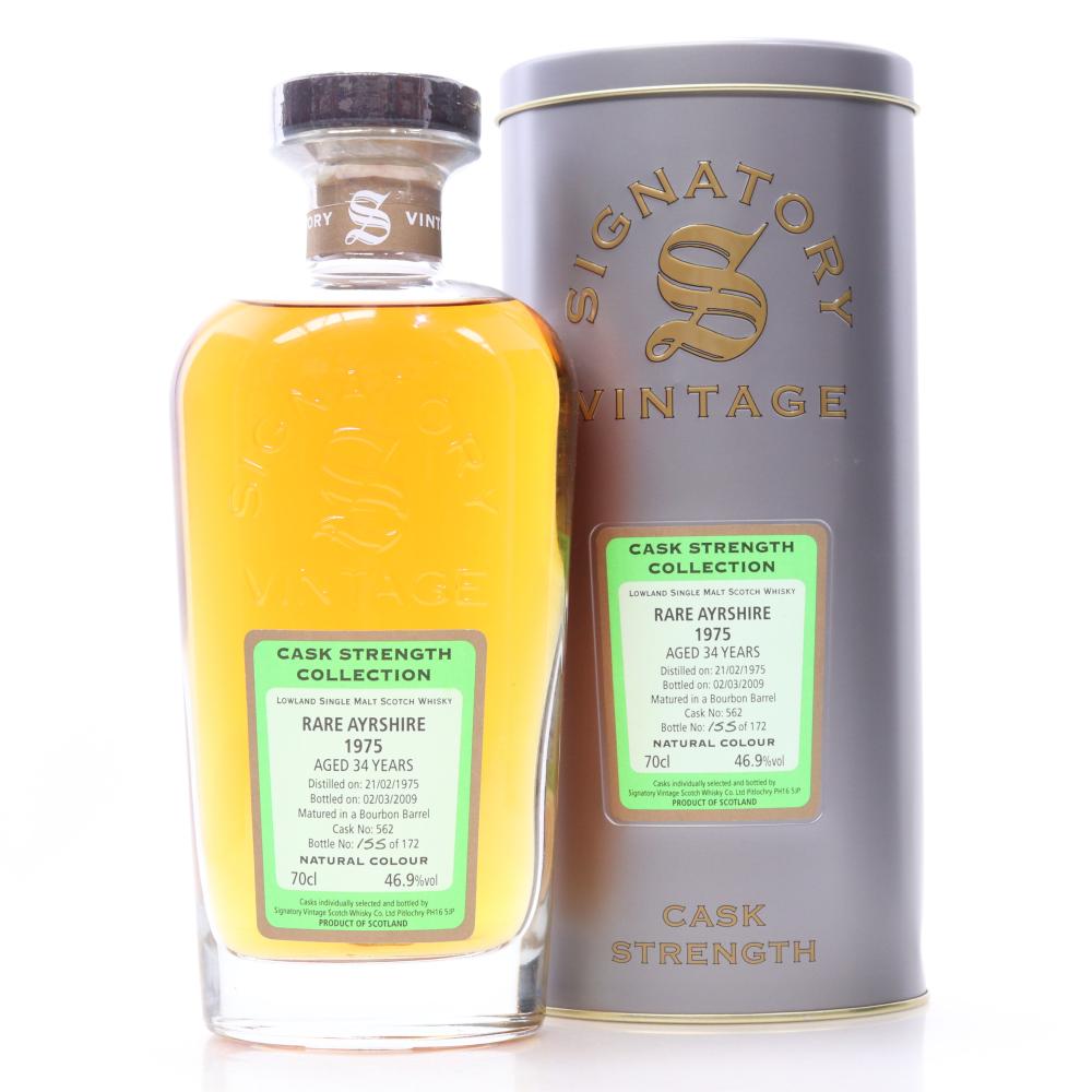 Ladyburn / Rare Ayrshire 1975 Signatory Vintage 34 Year Old