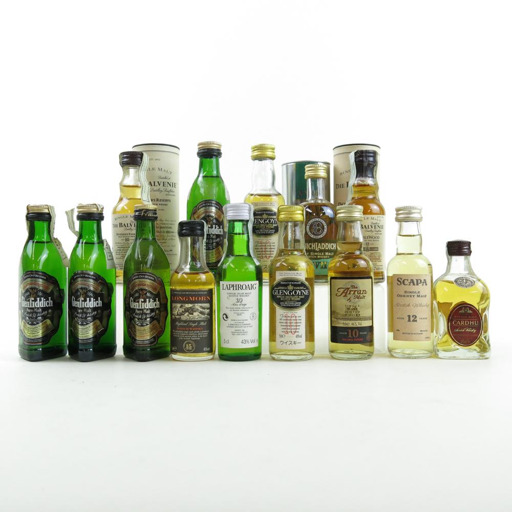 Miniature Single Malt Selection 14 x 5cl / Including Bruichladdich XVII 17 Year Old