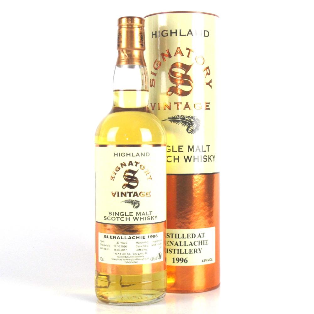 Glenallachie 1996 Signatory Vintage 20 Year Old