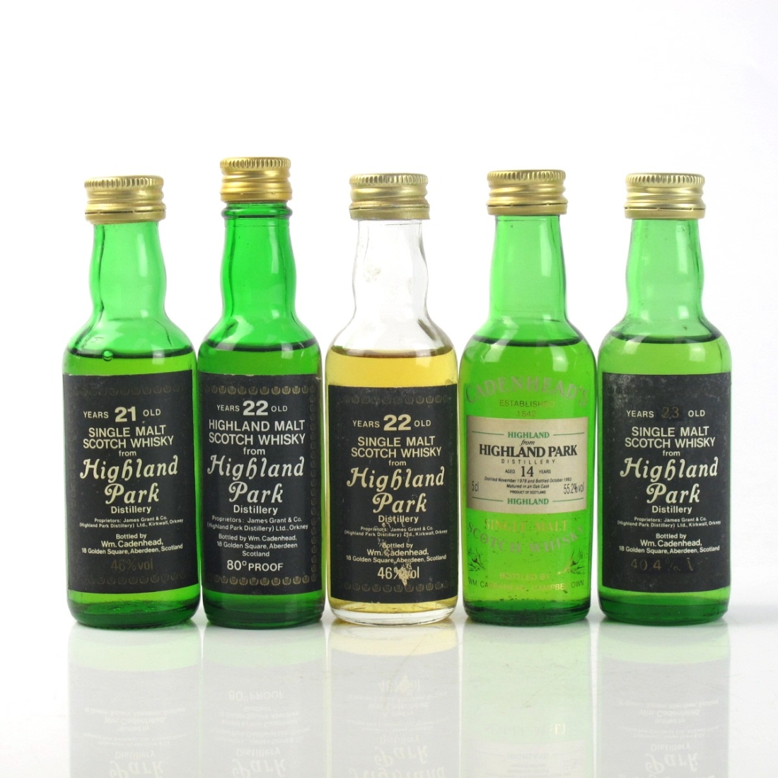 Highland Park Cadenhead's Miniature Selection 5 x 5cl