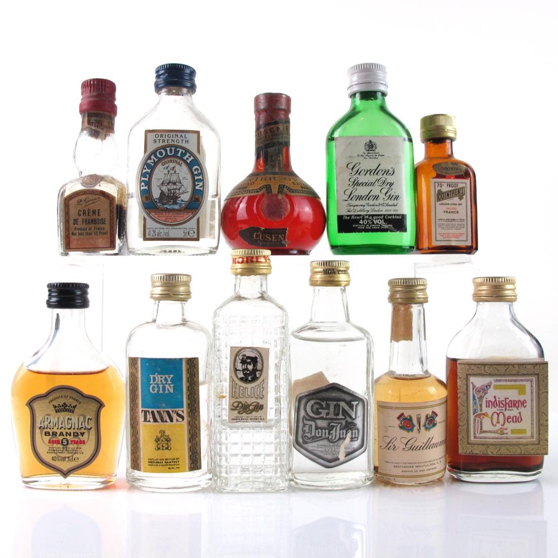 Miscellaneous Liqueur and Spirit Selection 11 x Miniature Whisky ...