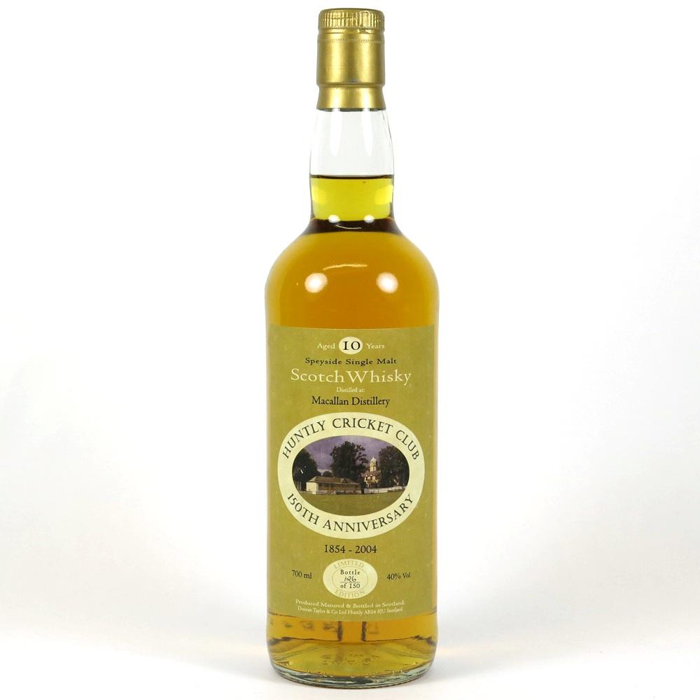 Macallan Huntly Cricket Club 150th Anniversary 10 Year Old 