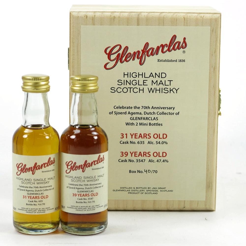 Glenfarclas 39 Year Old and 31 Year Old Single Cask 2 x 5cl