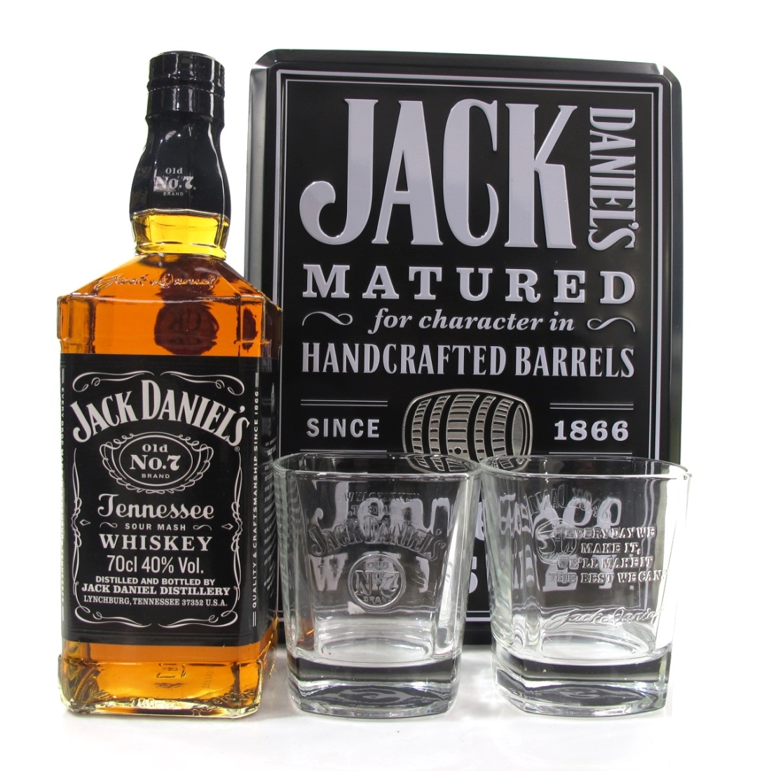 Jack Daniel's No.7 Gift Pack / Including Two Tumblers