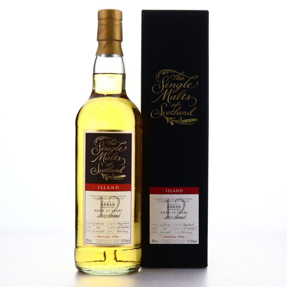 Arran 1996 Single Malts of Scotland 12 Year Old