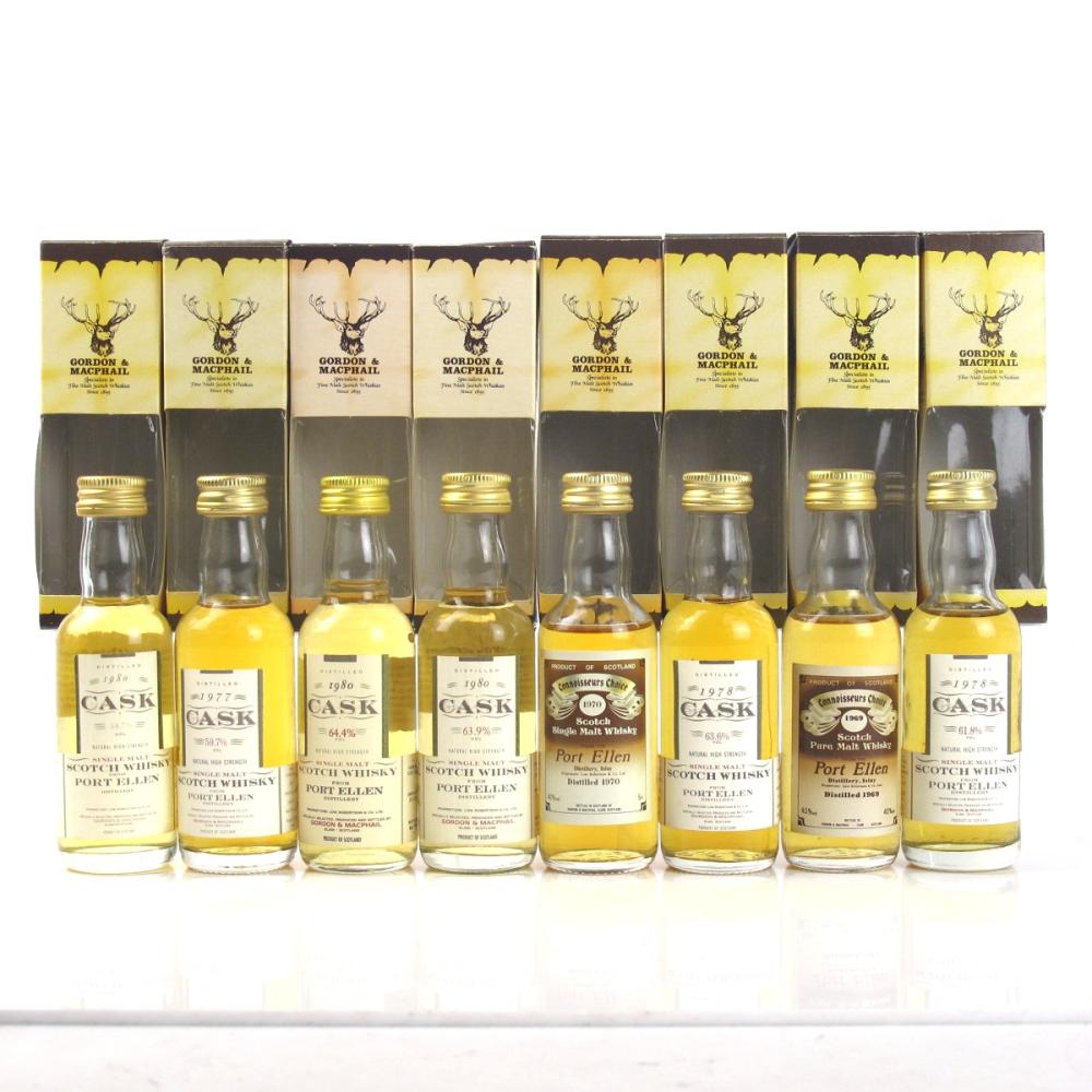 Port Ellen Gordon MacPhail Miniature Selection 8 x 5cl