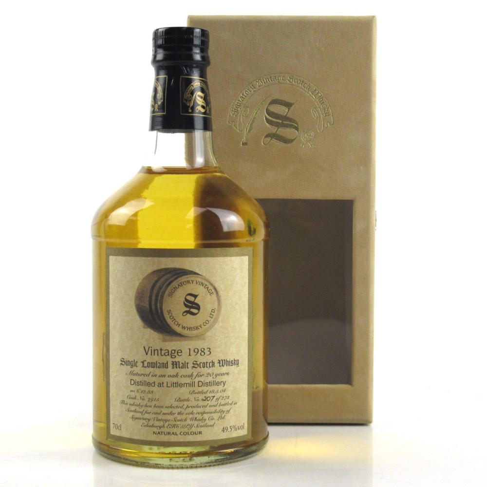 Littlemill 1983 Signatory Vintage 20 Year Old