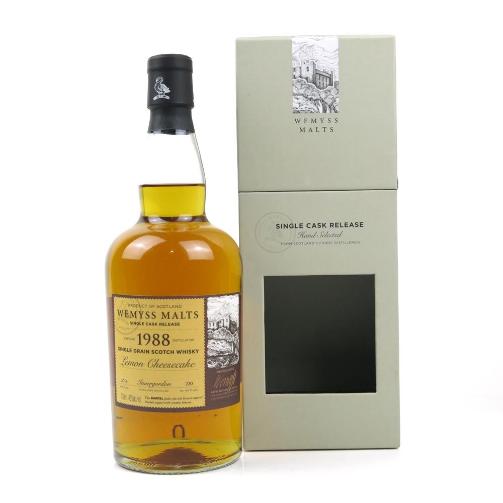 Invergordon 1988 Wemyss Malt Lemon Cheesecake